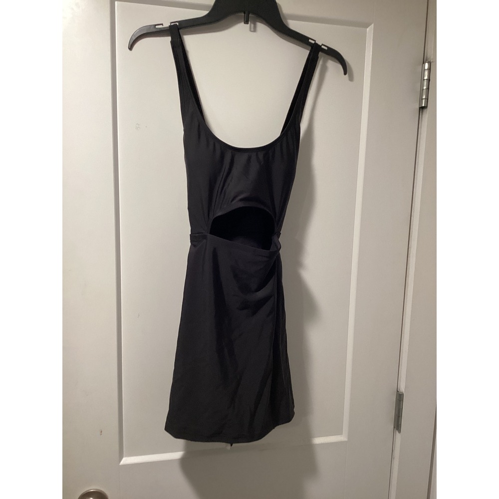 Outdoor Voices Scoop Neck Swim Dress Black Cutout Mini OVDSCM001 Mens Size M NWT